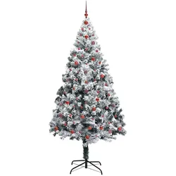 vidaXL, Weihnachtsbaum, Philipp (mit 120 roten Bällen) (240 cm)