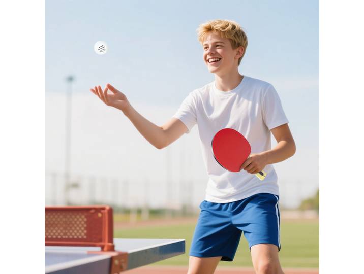 SPORTNOW Set Ping-Pong 4 Raquettes 8 Balles avec Sac