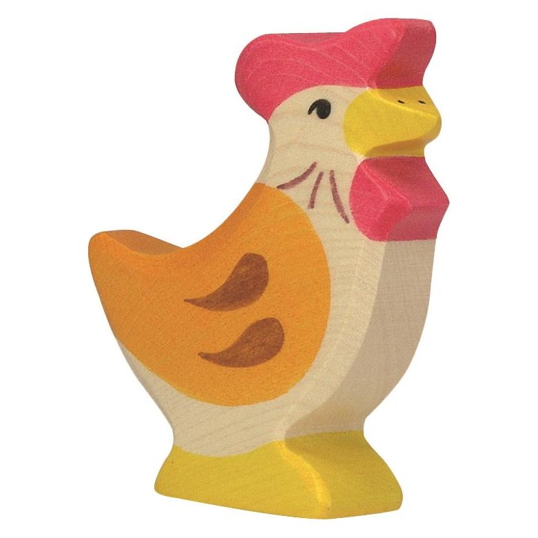 Holztiger Huhn, stehend (80017)