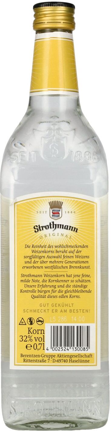 Strothmann Original Weizenkorn 32% Vol. 0,7l