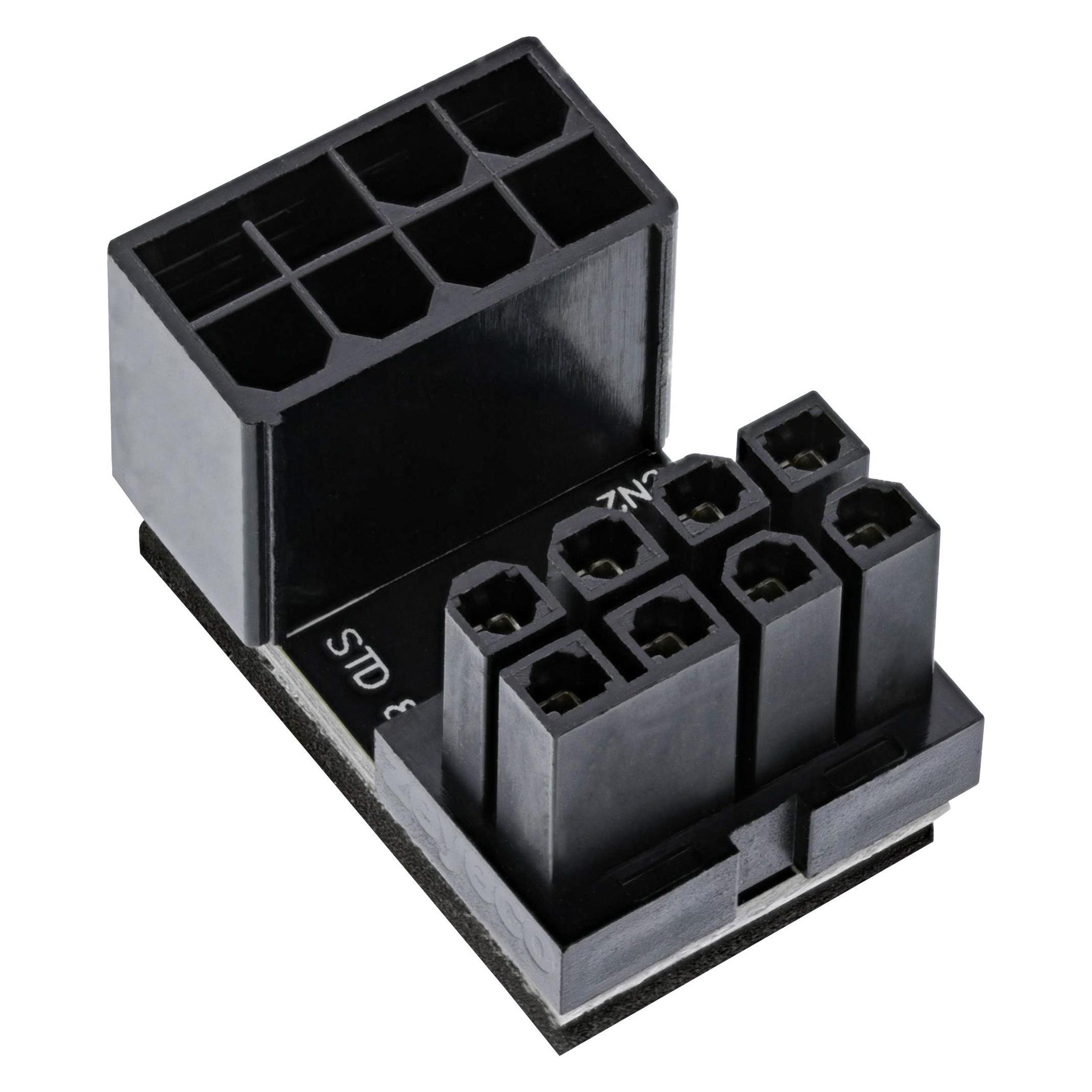 InLine Grafikkarten Stromadapter intern, ATX 8pol Stecker / Buchse (PCIe) (26638E)