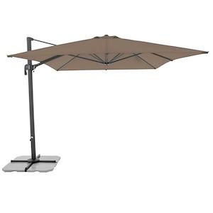 DOPPLER Pendelschirm Ravenna AX 300 x 300 cm, Farbe: greige 16932937