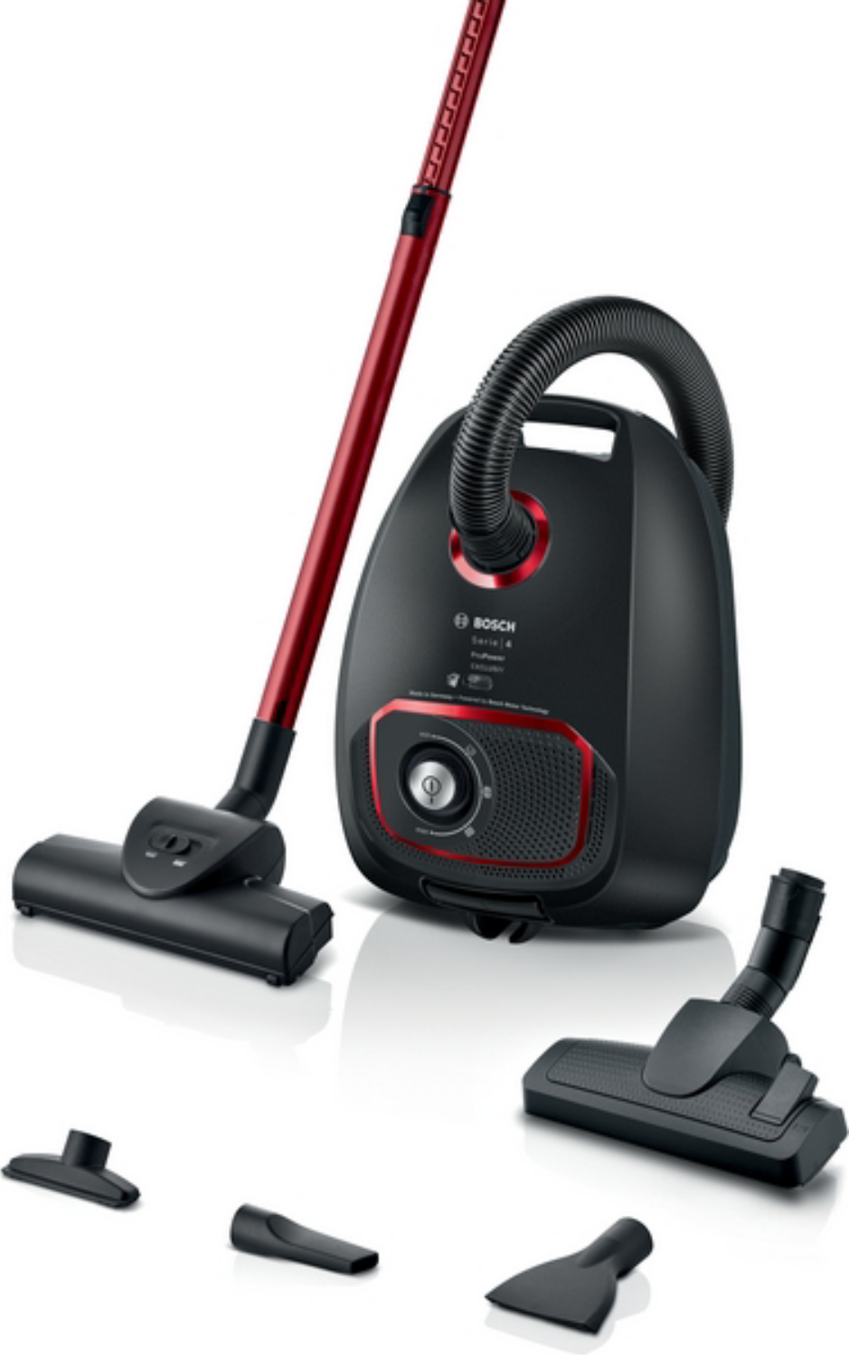 Bosch Serie 4 BGD41MPOW, 850 W, Trommel-Vakuum, Trocken, Staubbeutel, 4 l, HEPA