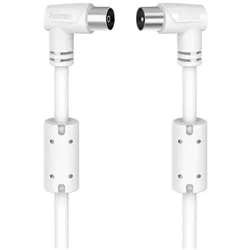 Hama Antennenkabel Koax-Stecker-Koax-Kupp.90° 5,0m TV-Antennenkabel 90dB 90° Win...