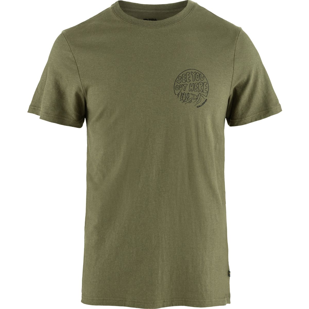 Fjällräven Hemp Blend Out Here T-shirt M green (620) XL F12600265-620-XL
