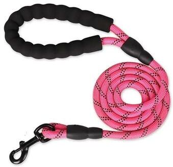 Inspired Finds Heavy Duty Reinforced Dog Leash With Soft Comfort Handle pink 0.31x9.84ft