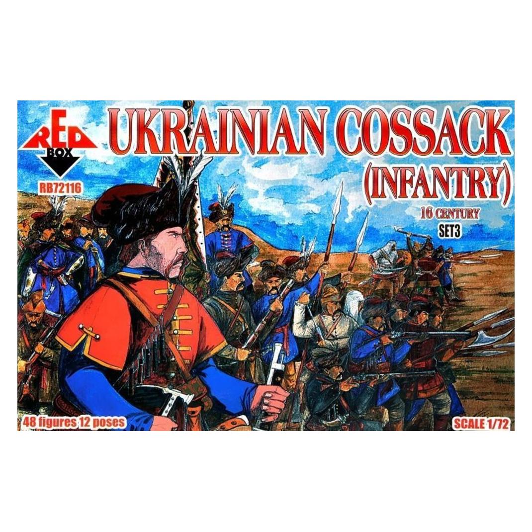 Red Box Ukrainian Cossack(infantry)16 cent.Set3 (RB72116)