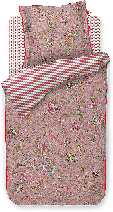 PIP STUDIO Perkal Bettwäsche MUMBAI MORNING 70x90cm/140x200cm Pink beere EG