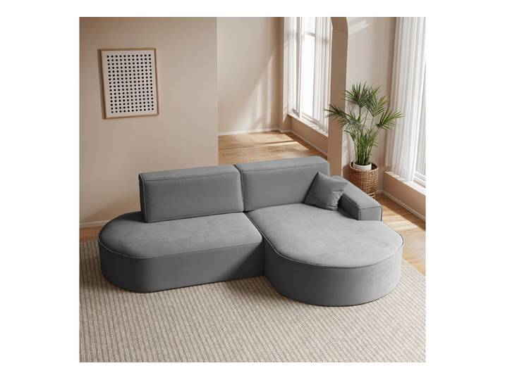yourhouse24 Ecksofa PARMA PRO mit Schlaffunktion – Organisches Design