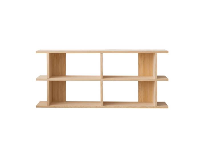 Bibliothèque en pin massif non verni 2x2