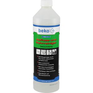 Beko Rohrreiniger TecLine Abfluss- und Rohrreiniger, flüssig, für Küche, Bad und Toilette, Wirkzeit 40 min, Flasche 1 Liter