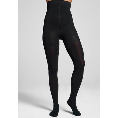 Shaping-Strumpfhose CALVIN KLEIN, Damen, Gr. L, schwarz, Obermaterial: 86% Polyamid, 14% Elasthan, unifarben, elastisch, Strumpfhosen, blickdicht, hohe Taille