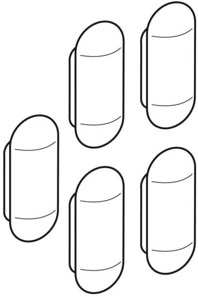 Geberit Set Puffer für Bidetsitz 598031000 Vitelle (5 St.)