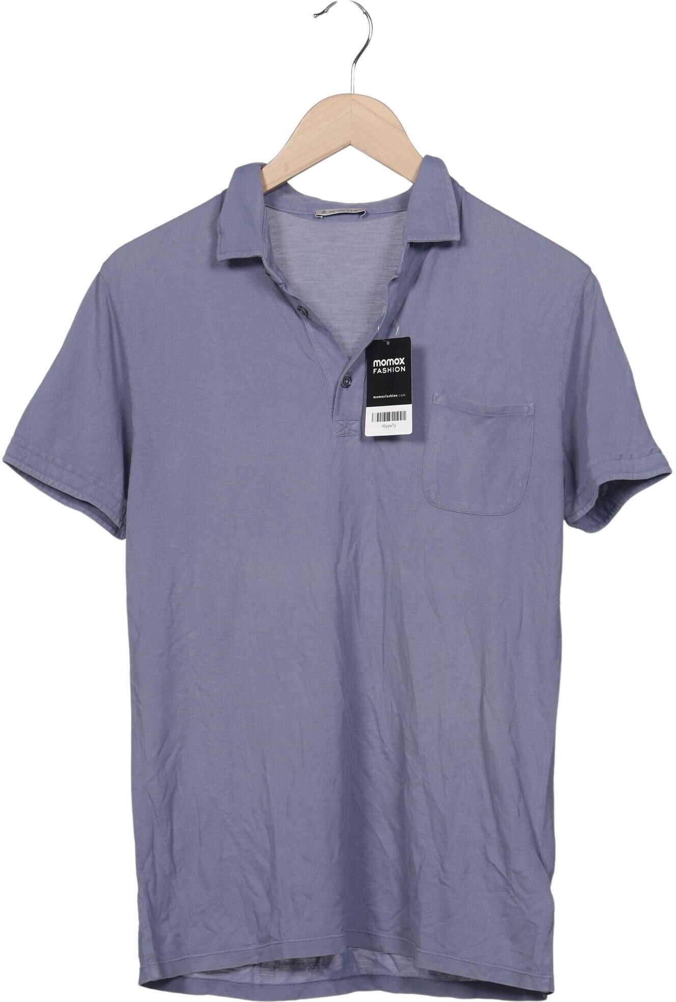 Moncler Herren Poloshirt, Blau, Gr. M, Baumwolle - Second Hand
