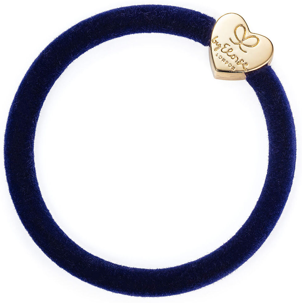 By Eloise London Velvet Gold Heart color Navy Blue