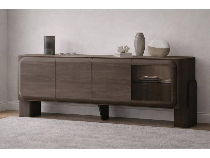 JVmoebel Sideboard Stilvolles Braunes Sideboard Zeitgenössische Anrichte Wohnzimmer Möbel, Made in Europa
