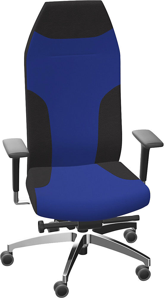 Bürostuhl AdJust Protect 24h, mit Armlehnen und Kopfstütze, blau Dauphin