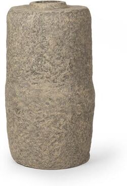 Mercana Rama Large Grey Paper Mache Floor Vase