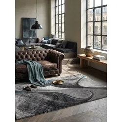 Teppich Polypropylen Grau 200x290 cm - BIENO   Kadima Design