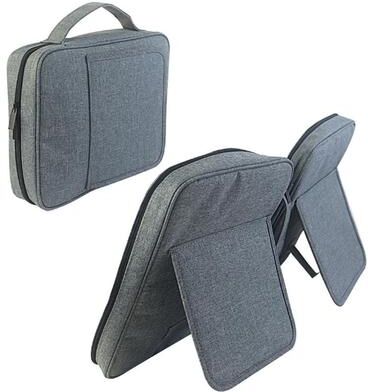 United Bookend Electronic Organizer Bag With Portable Storage For Cables And Gadgets grey