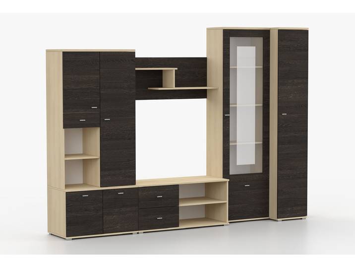Wohnwand ARS P 290 cm Canterbury Eiche Esche