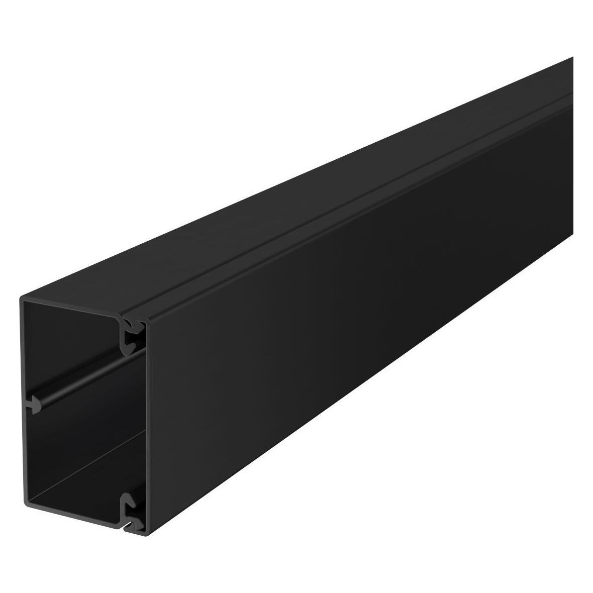 OBO Bettermann OBO WDK Kabelkanal Schwarz RAL 9005 40x60x2000mm - (2 Meter) (Kabelkanal, 200 cm) (WDK40060SW) Mindestbestellmenge: 2 Stück