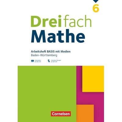 Dreifach Mathe - Baden-Württemberg - 6. Schuljahr, Taschenbuch von , Cornelsen Verlag, 978-3-06-004378-1