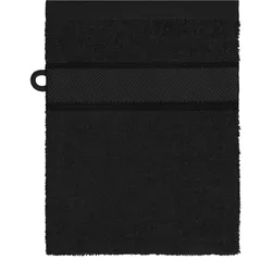 Myrtle Beach Bio Waschhandschuh MB440 black 15 x 21 cm