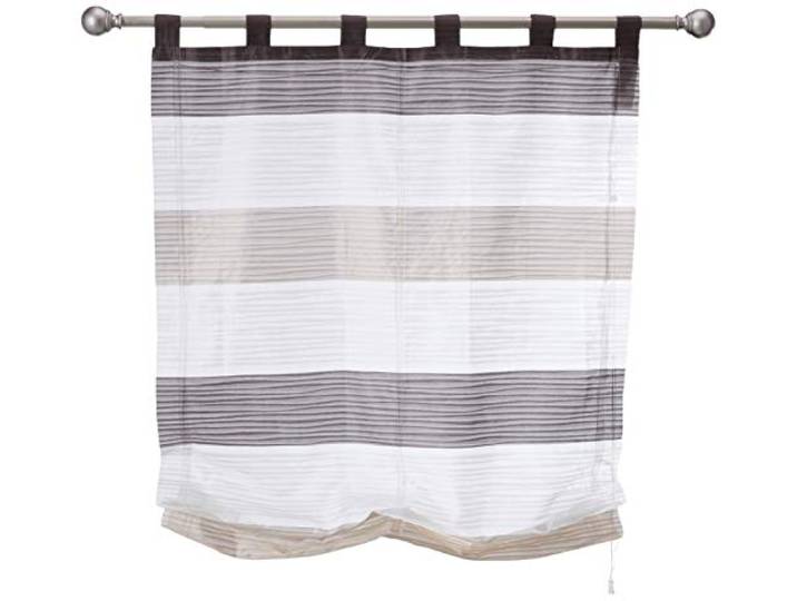 Home Fashion Store Enrouleur avec Bande transversale SCHERLI GABI Stein\, 130 x 100 cm\, 7