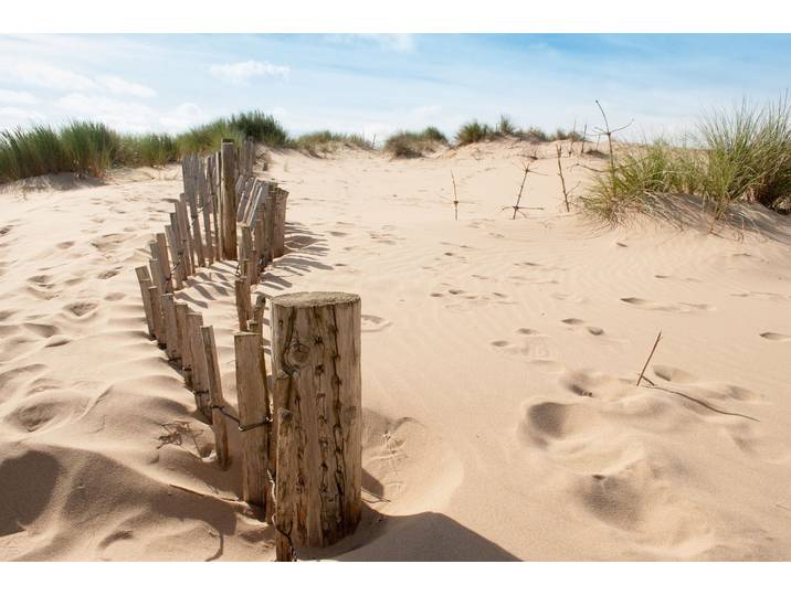 Fototapete PAPERMOON Dunes Sandy Beach , bunt, B:4m L:2,6m, Vlies, Tapeten, Fototapete