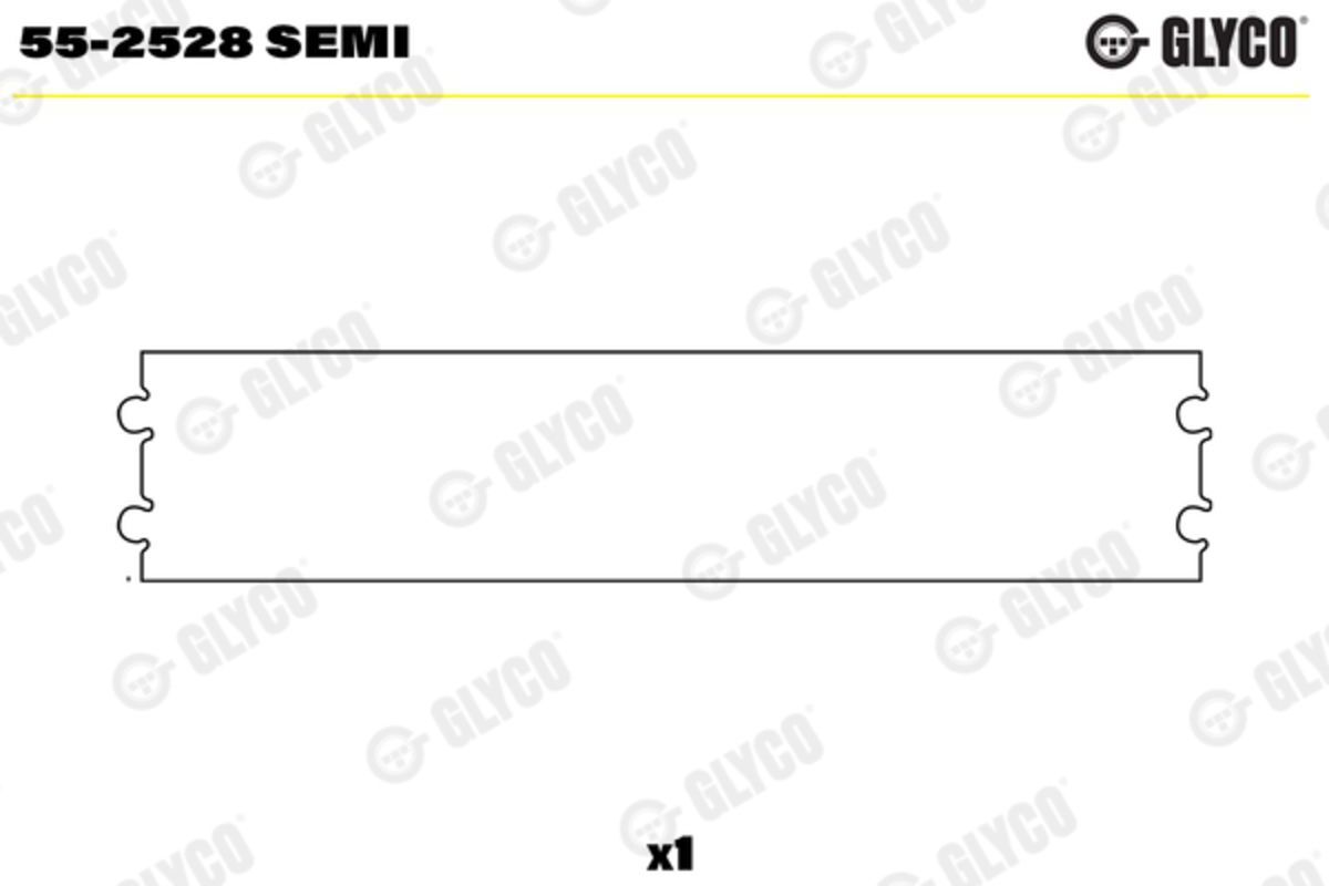 Glyco Boccola cuscinetto, biella 55-2528 SEMI