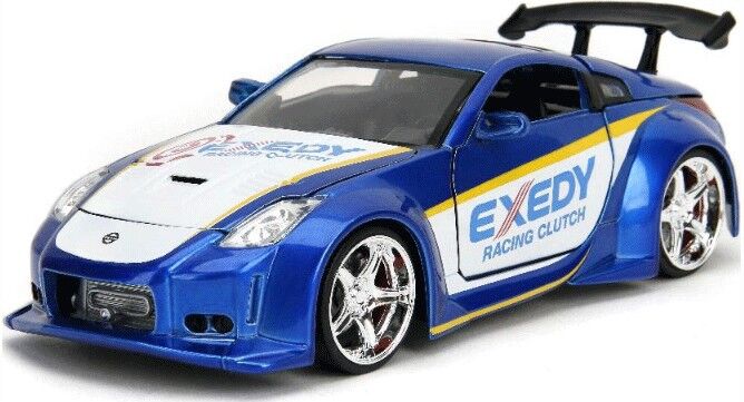 Miniature 1:24 Nissan 350Z Candy Blue JDM Tuners 2003 - Jada Toys