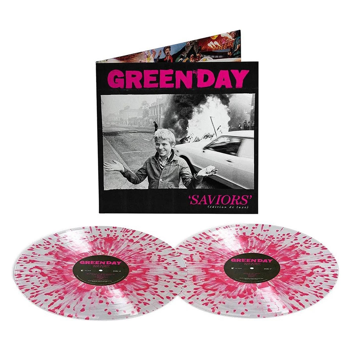 Reprise Records Saviors (edition de luxe) (Clear with Hot Pink Splatter 2LP) (VINYL) (Green Day) (58006237)
