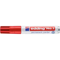 edding No. 1 Permanentmarker 1.0 - 5.0 mm Rot