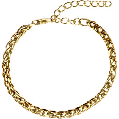 Edelstahlarmband JACQUES LEMANS "Fuchsschwanzkette", gold (gelbgoldfarben), Armbänder, Damen, 20cm, Edelstahl, Edelstahlarmband