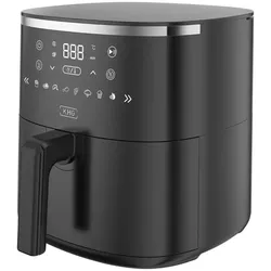 KHG Heißluft-Fritteuse  HLF-1500DS , schwarz , Kunststoff,Metall , Maße (cm): B: 26,8 H: 27,2 T: 33.8