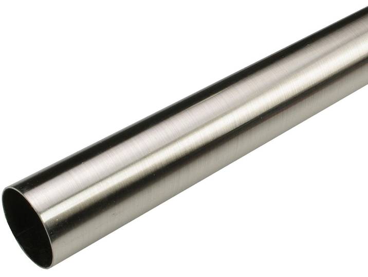 Gardinenstange LIEDECO Gardinenstange, Liedeco, Stilrohr Ø 28 mm (1 Stück) Gr. 4, silber (edelstahlfarben), L:240cm Ø:28mm, Metall, Gardinenstangen, Gardinenstange