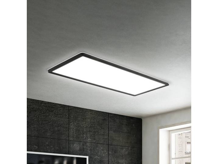 Briloner LED Panel Slim, schwarz, für Arbeitszimmer / Büro, Kunststoff, Modern, LED Panel