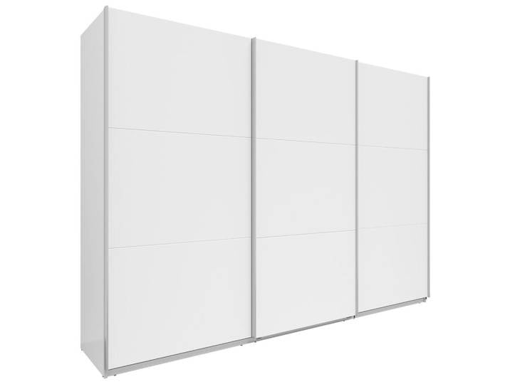 Boxxx Schwebetürenschrank, Weiß, 3 Fächer, 300x216x64 cm, Schlafzimmer, Kleiderschränke, Kleiderschränke 3-türig