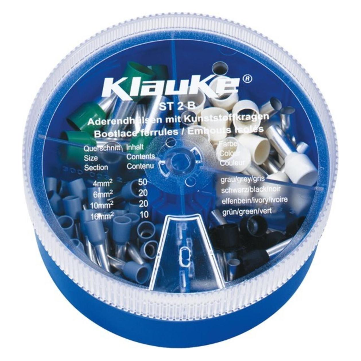 Klauke Streudose ST2B mit 100 Isol.AE-Hülsen 4-16qmm (ST2B)