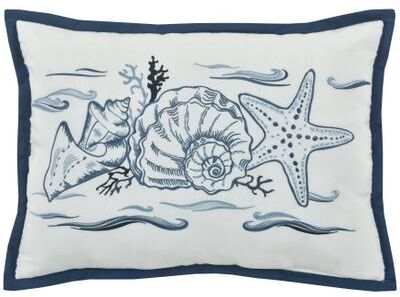 Balboa Boudoir Decorative Throw Pillow by Royal Court in Blue (Size ONE SIZE)
