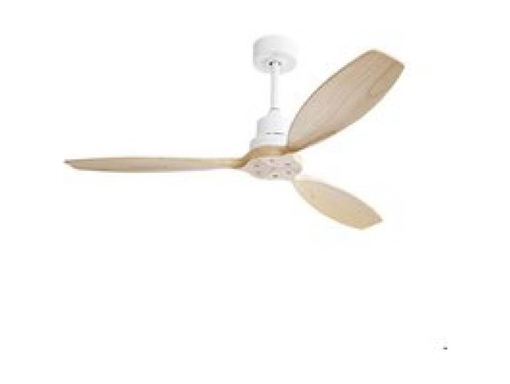 HOMVRA ventilateur de plafond 132 cm sans éclairage 6 vitesses télécommande moteur DC réversible blanc