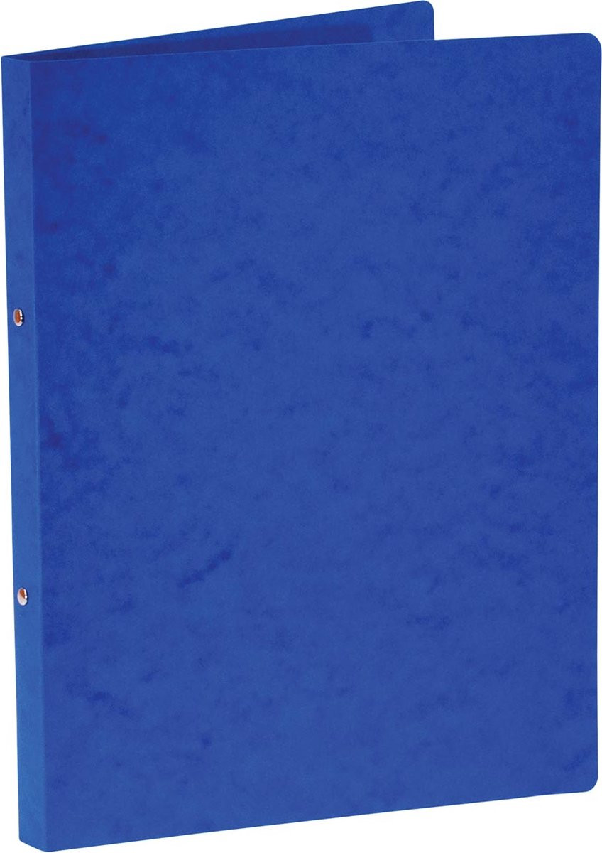 Bronyl ringmap voor A4, 2 ringen van 16 mm, blauw, glanskarton