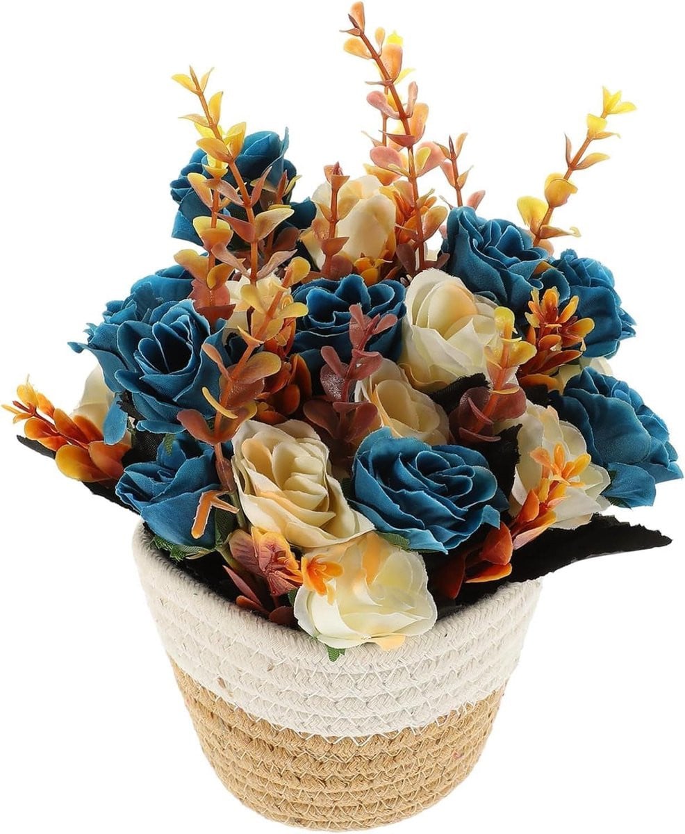 Kunstbloemen Bonsai Set - Kunstplant Decoratie met Levensechte Uitstraling - 11 x 20 cm