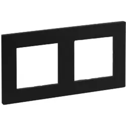 Abdeckrahmen 2-fach Rahmen schwarz Niloe Step 863592