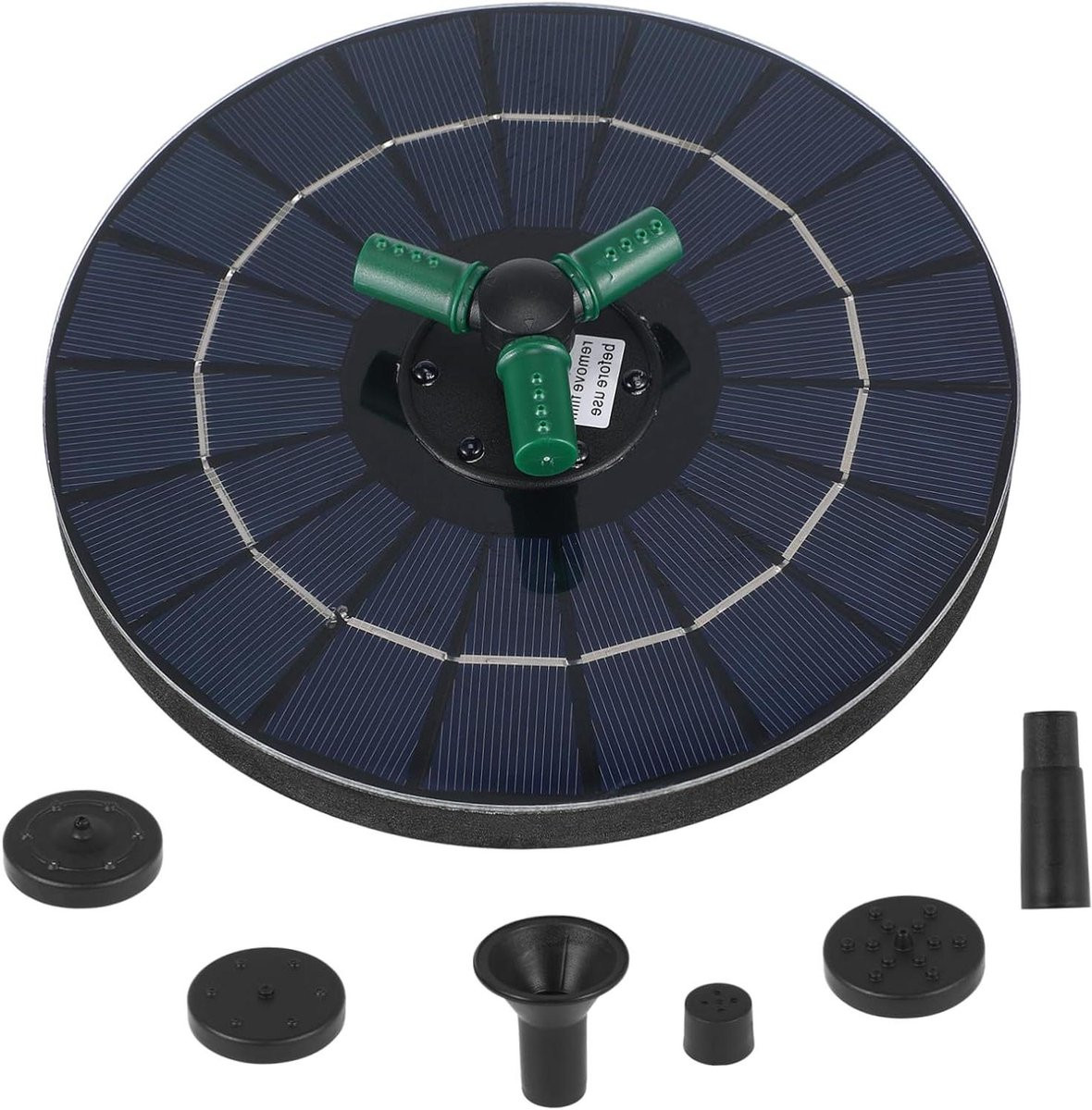 Zonne-energie Fontein met RGB verlichting - Drijvende waterpartij voor tuindecoratie - Diameter: 18 cm