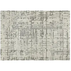 Handtuft-Teppich  Modern Natur , mehrfarbig , Wolle , Maße (cm): B: 190