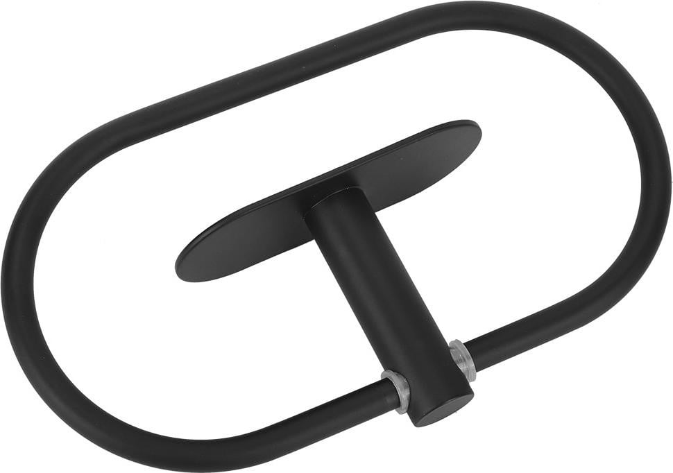 Cocosity RVS handdoekhouder met opbergruimte voor de badkamer, wandmontage, zwart