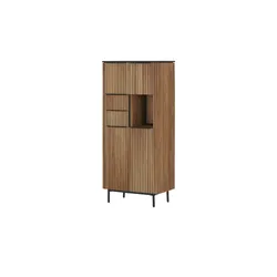Highboard   ¦ holzfarben ¦ Maße (cm): B: 75 H: 160 T: 42.0