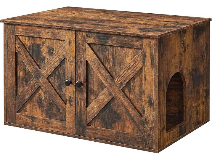 Katzenhaus Katzenkloschrank Vintagebraun